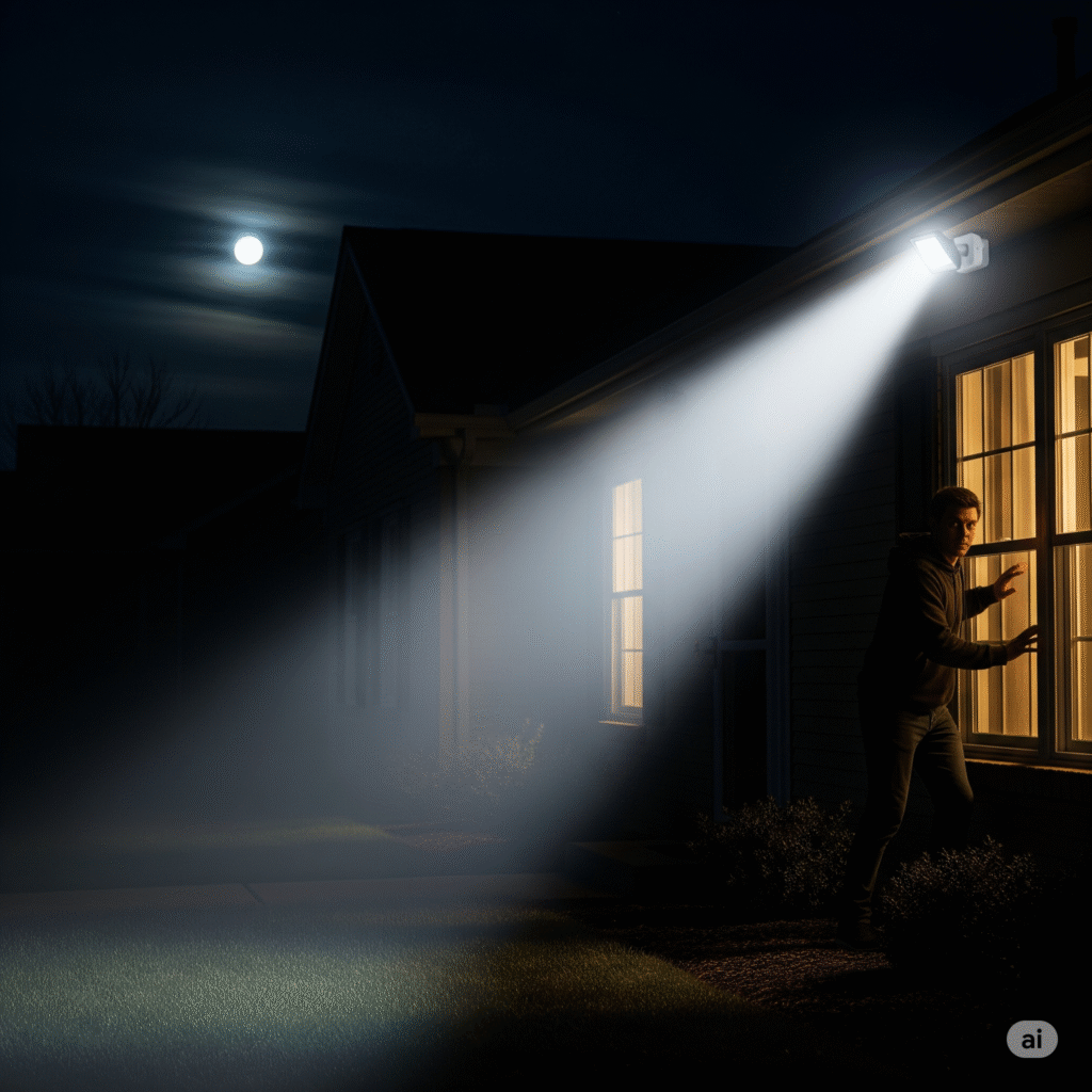 Set Motion Detection Lights to Stun